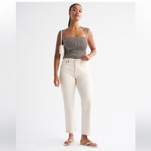 Curve Love High Rise Cropped Straight Jean